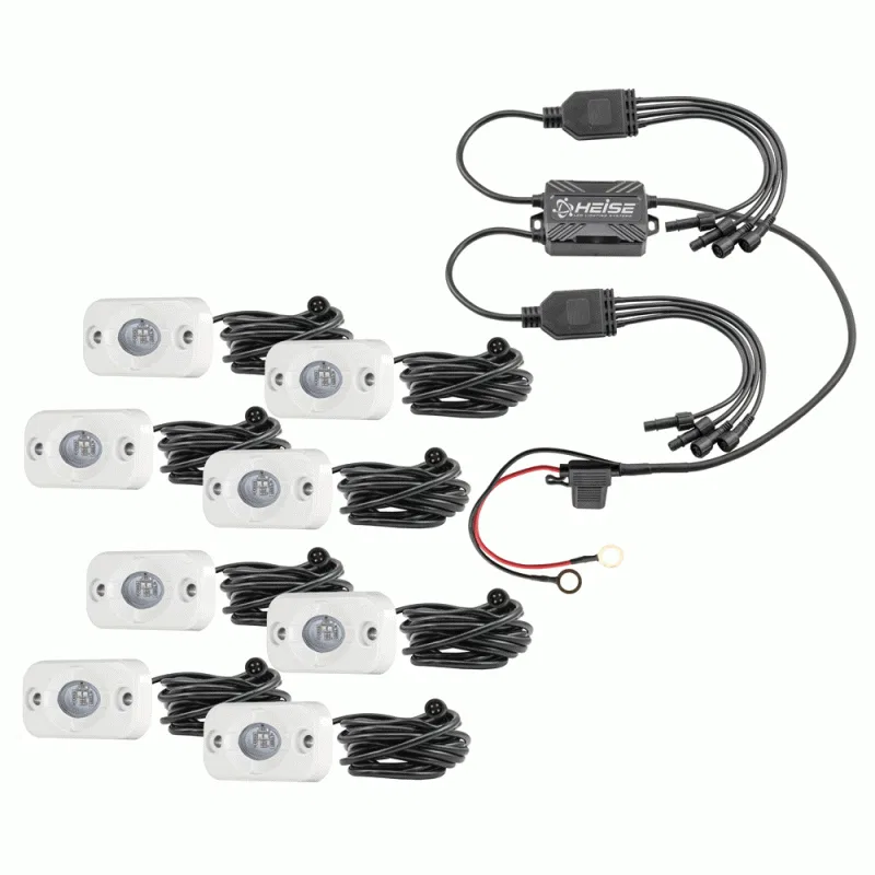 HE-8MLRGBK – METRA Docking Light, 1-1/2 x 3 Inch 9 Watts 10 To 30 Volts 720 Raw Lumens Clear White Set Of 8